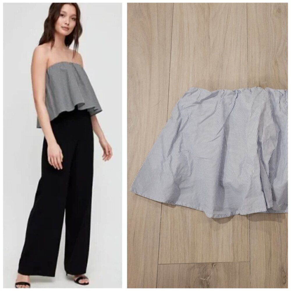 BABATON | Aritzia Eckerd Blouse Crop Tube Top Stripe | Sz. S